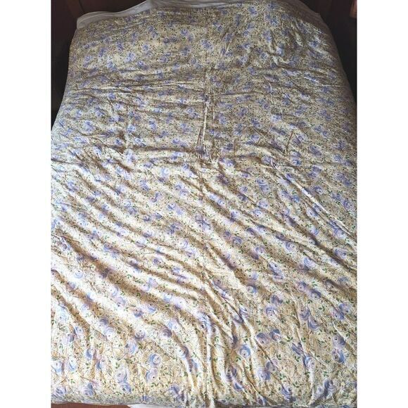 Vintage/antique Quilt Handmade Solid Pattern‎ Queen Size Hand SewnHand Tied